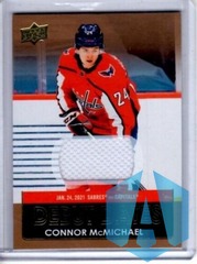 2021-22 Upper Deck Debut Dates Gold Jersey #DD-11 Connor McMichael